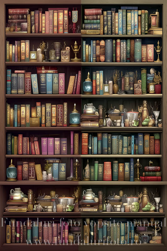 IMAGINI BIBLIOTECA - PRINT TEXTIL PENTRU RAME MODULARE